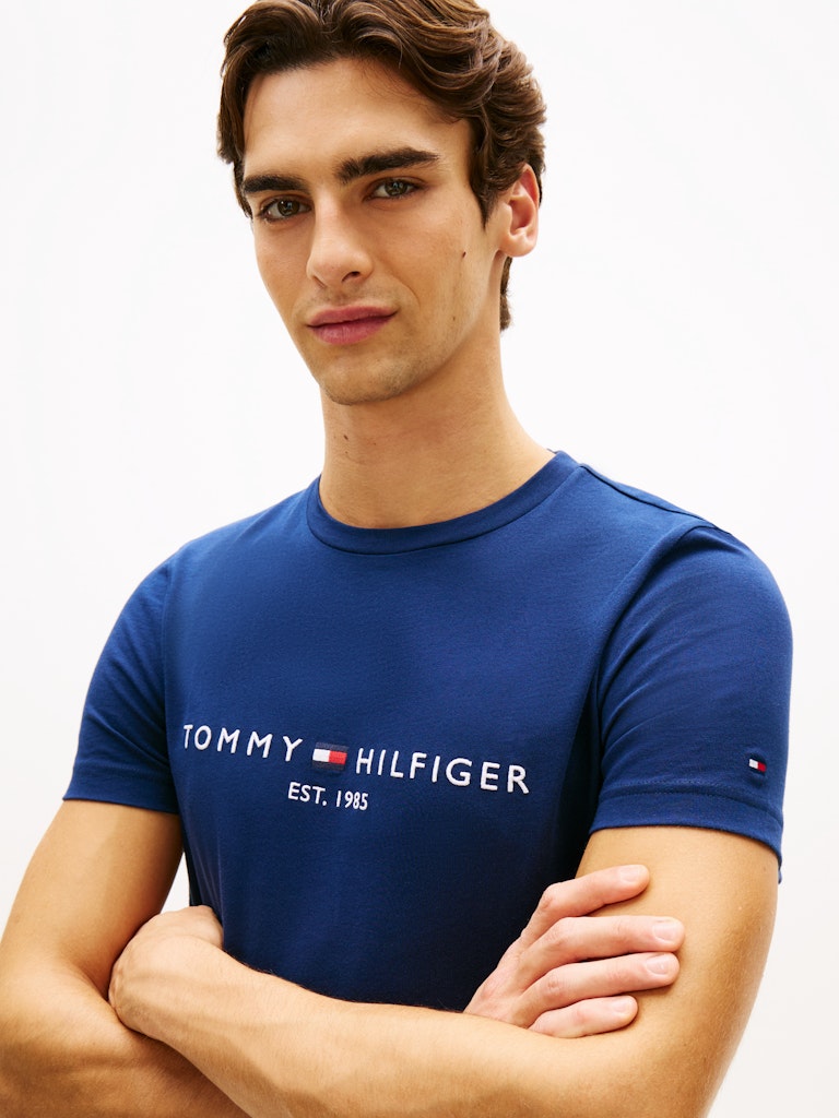 Tommy Hilfiger Herren T-Shirts kurz Dcc Blue
