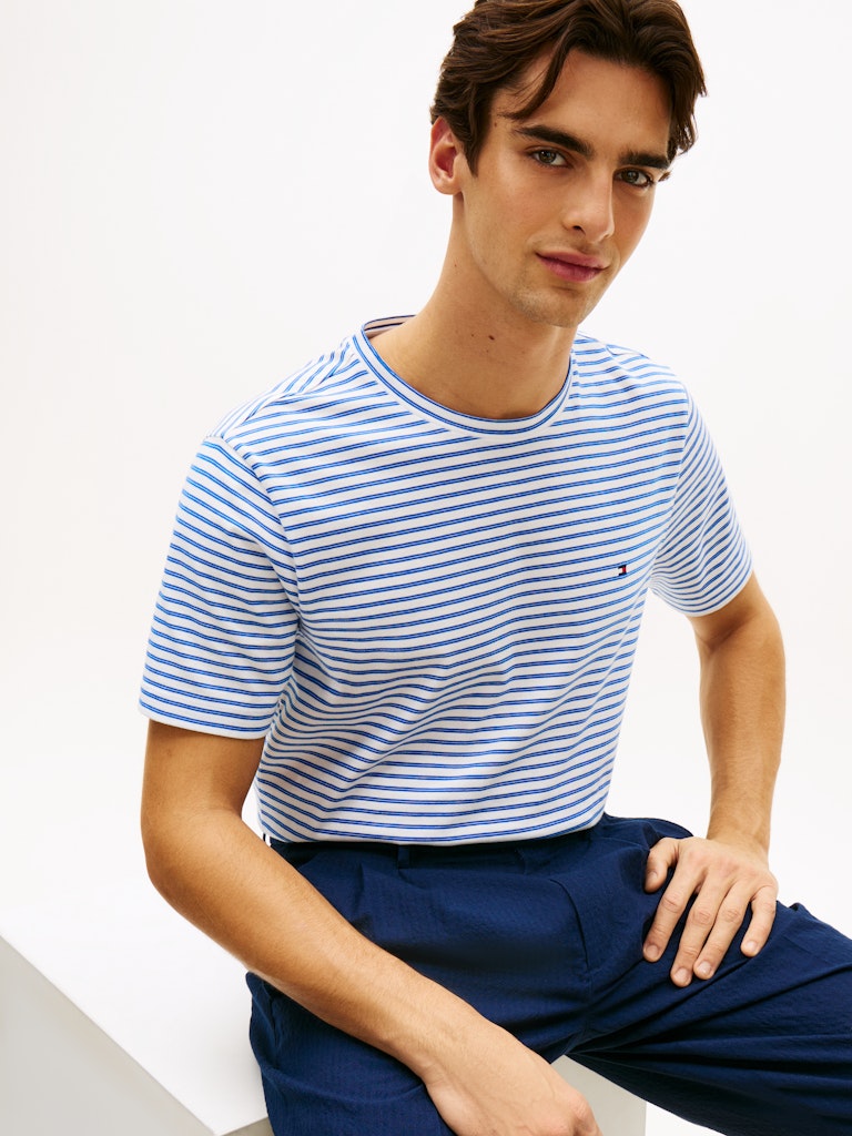 Tommy Hilfiger Herren T-Shirts kurz Fj White