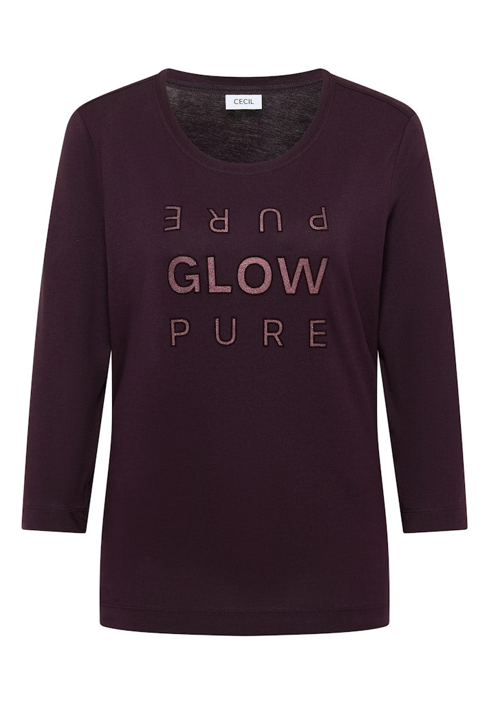 Cecil Damen T-Shirts  Eggplant