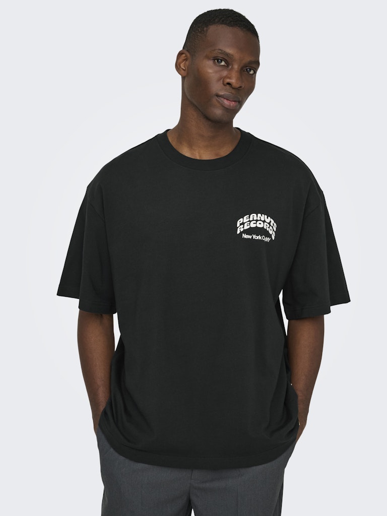 Only & Sons Herren T-Shirts kurz Jet Black/Cd