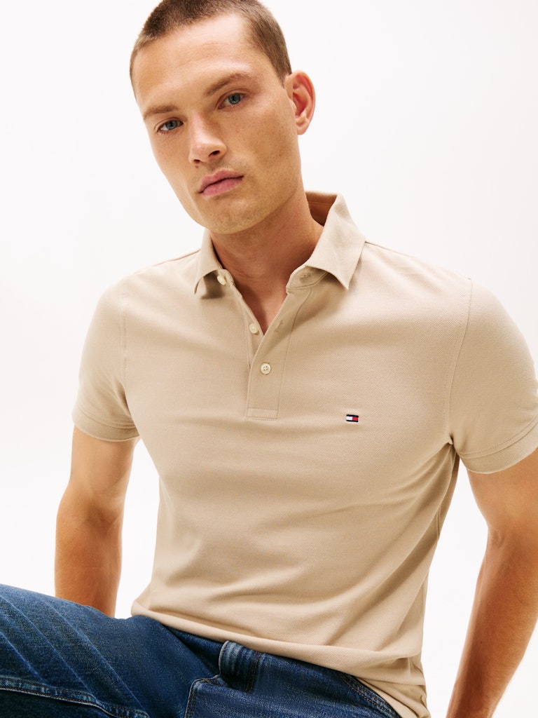 Tommy Hilfiger Herren Polo-Shirts Rbt Khaki
