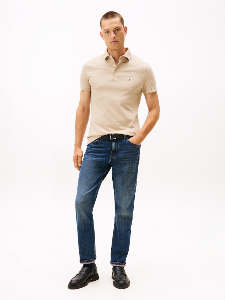 Tommy Hilfiger Herren Polo-Shirts Rbt Khaki