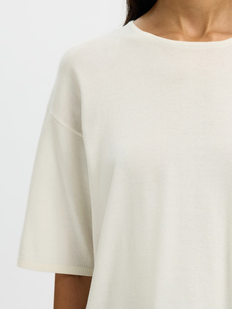 Selected Femme Damen Pullover Snow White
