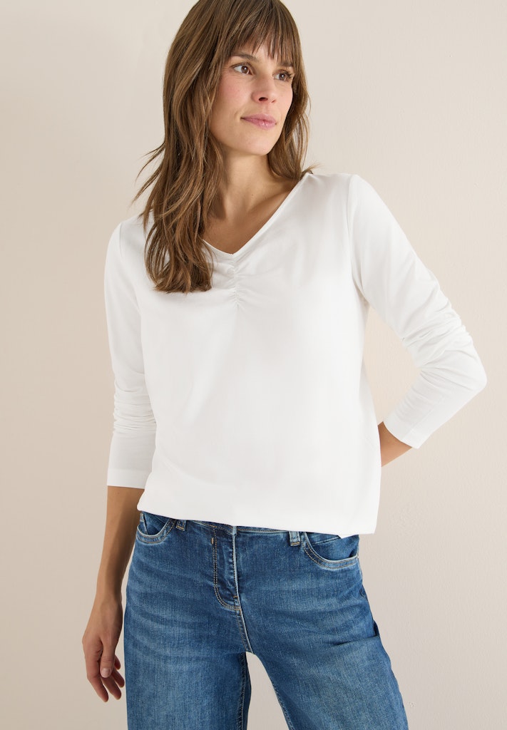 Cecil Damen T-Shirts Vanilla W