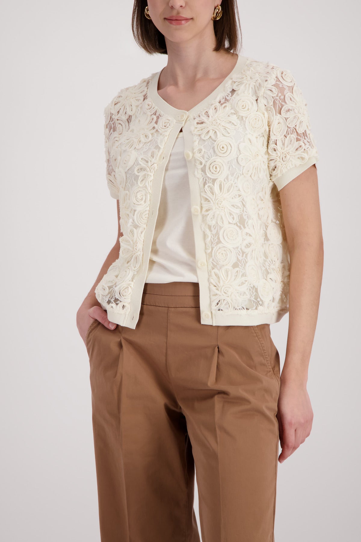 Monari Damen Strickjacken  Marble