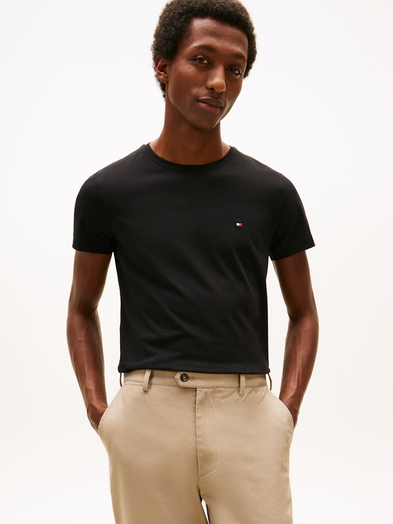 Tommy Hilfiger Herren T-Shirts kurz Bds Black