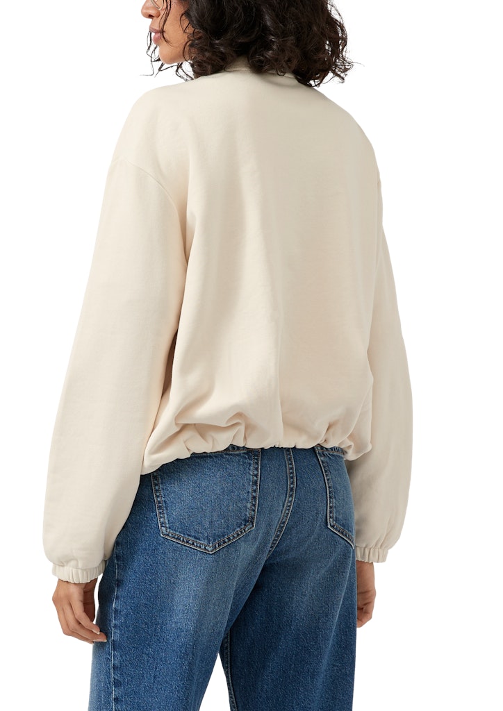 S. Oliver red Damen Sweatjacken White