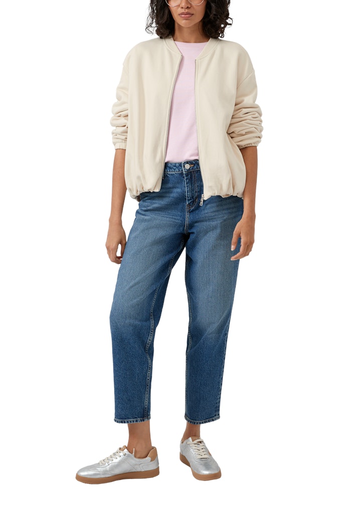 S. Oliver red Damen Sweatjacken White