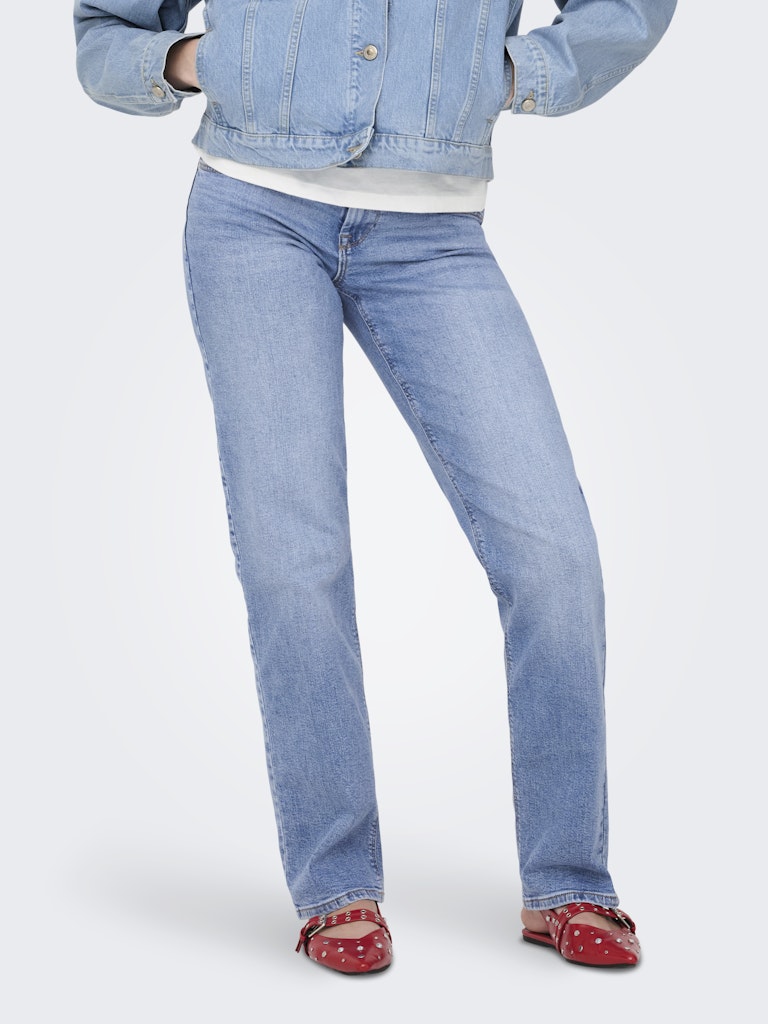 Only Damen Jeans Light Blue Deni