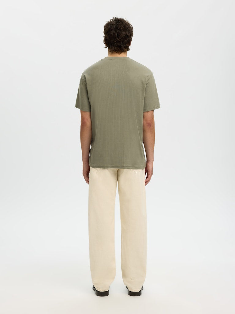 Selected homme Herren T-Shirts kurz  Vetiver