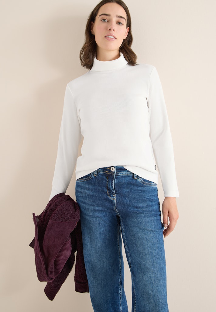 Cecil Damen T-Shirts  Vanilla W