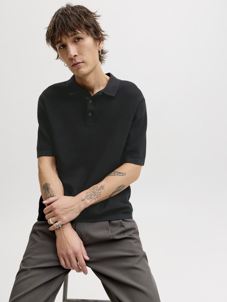 Jack & Jones Herren Polo-Shirts Black