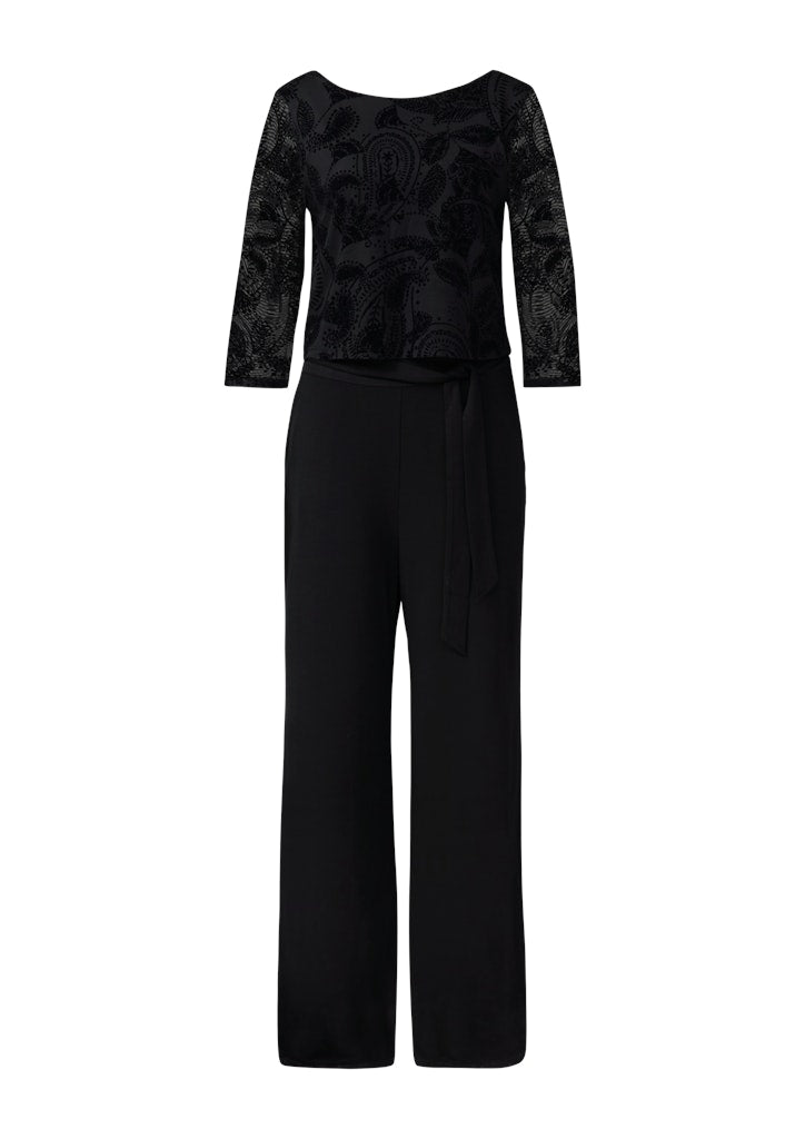 Comma Damen Jumpsuits Grey/Black