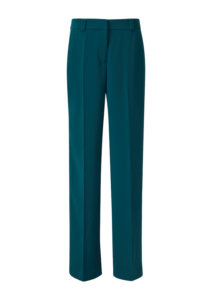 Comma Damen Hosen Blue Green