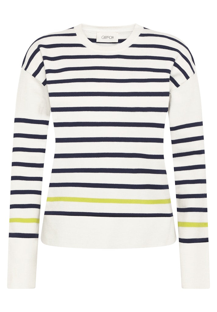 Cartoon Damen Pullover Blue/Cream