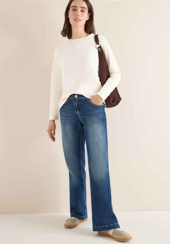 Cecil Damen T-Shirts Creamy Wh