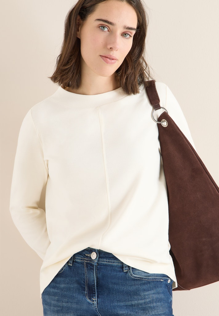 Cecil Damen T-Shirts  Creamy Wh
