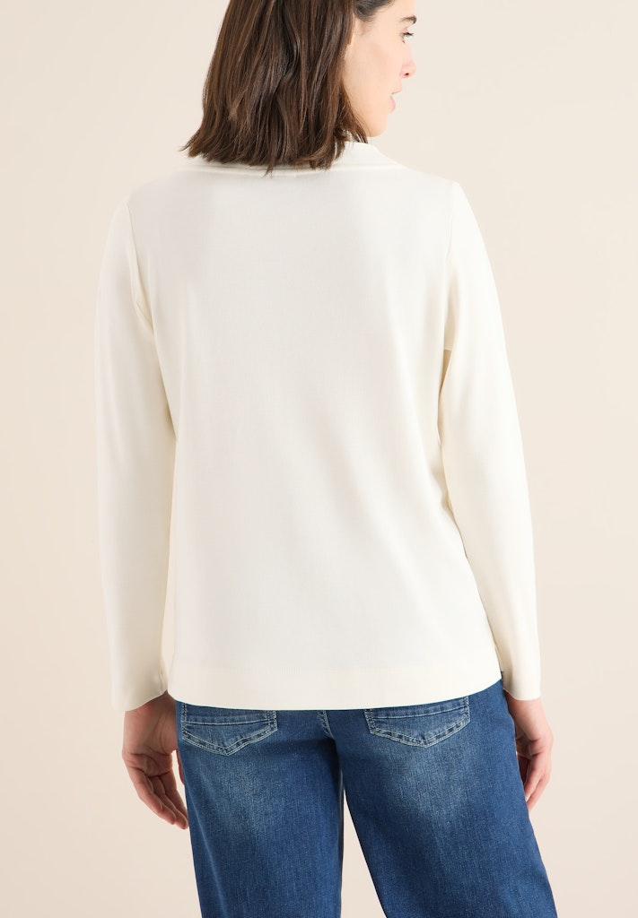 Cecil Damen T-Shirts  Creamy Wh