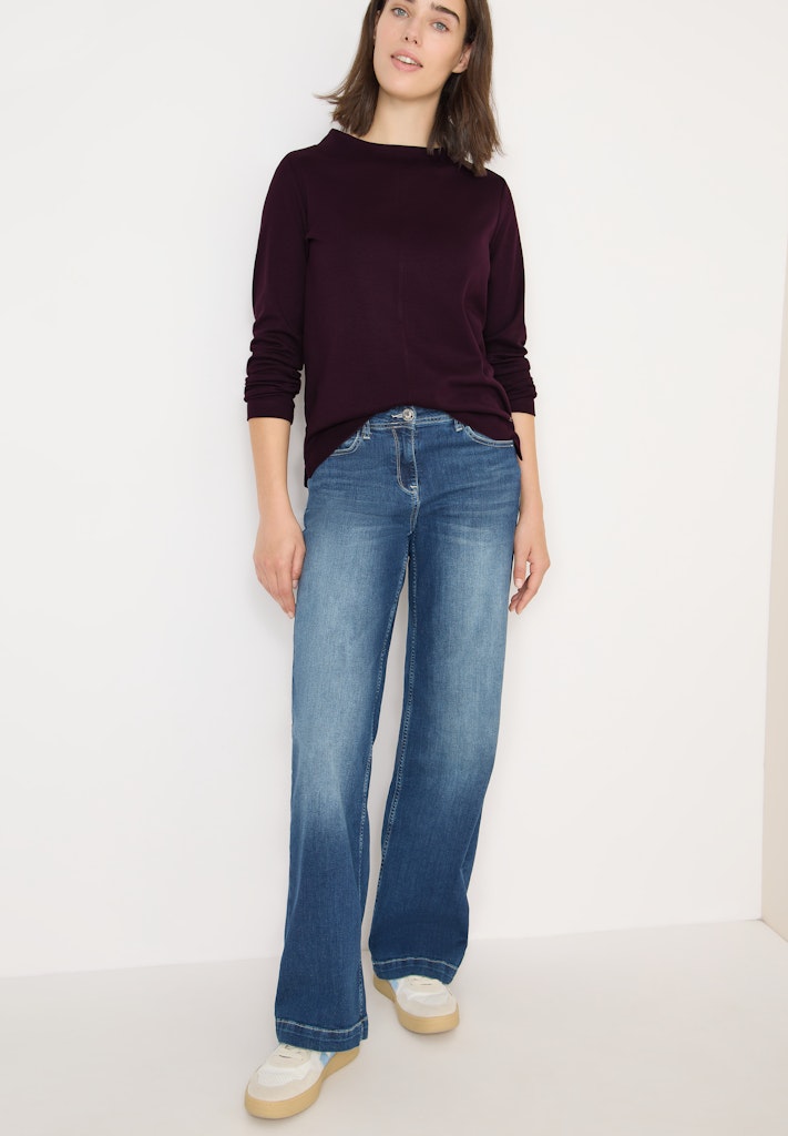 Cecil Damen T-Shirts Eggplant