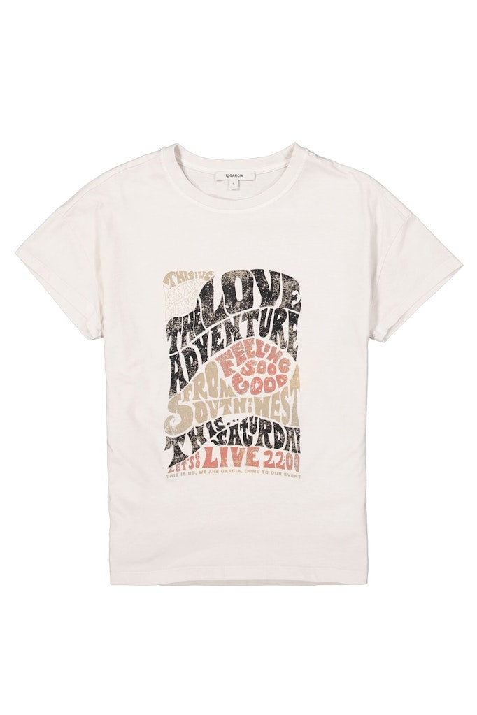 Garcia Damen T-Shirts Whitecap