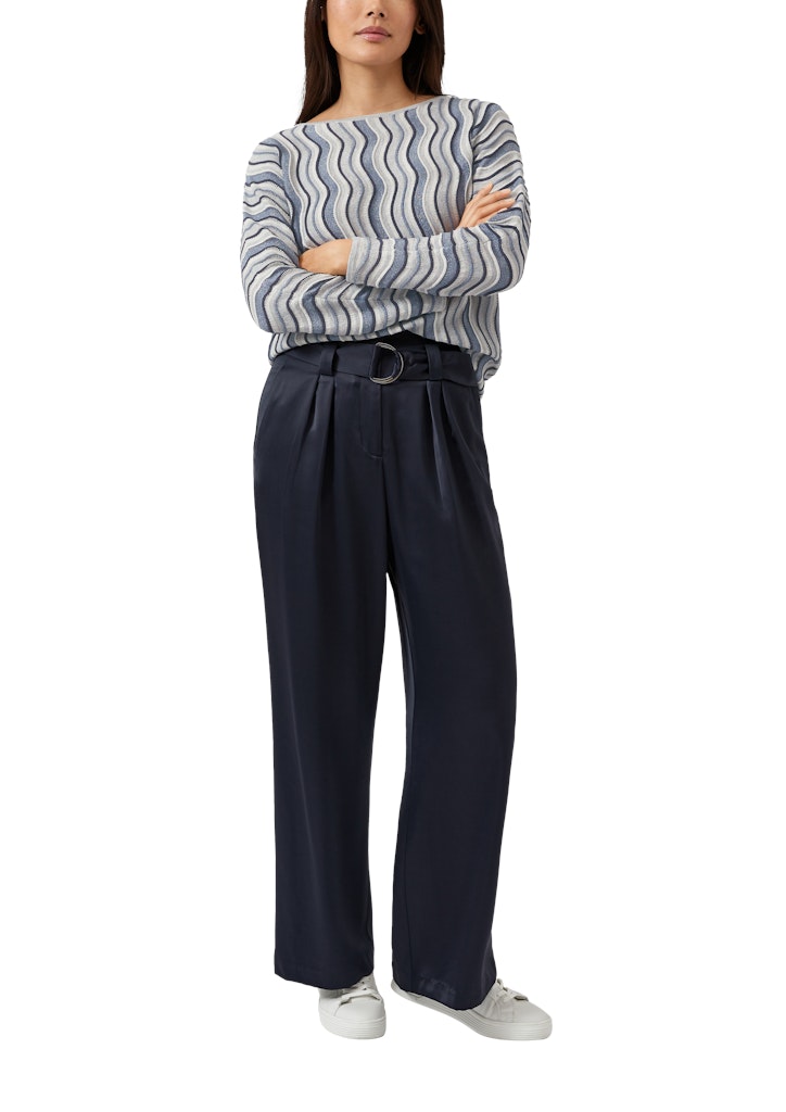 S. Oliver black Damen Pullover White