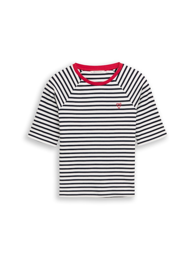 Tom Tailor denim Damen T-Shirts Navy White Stri