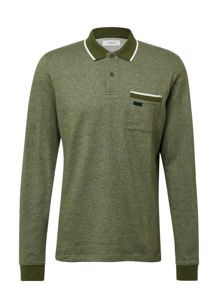 S. Oliver red Herren Polo-Shirts Green