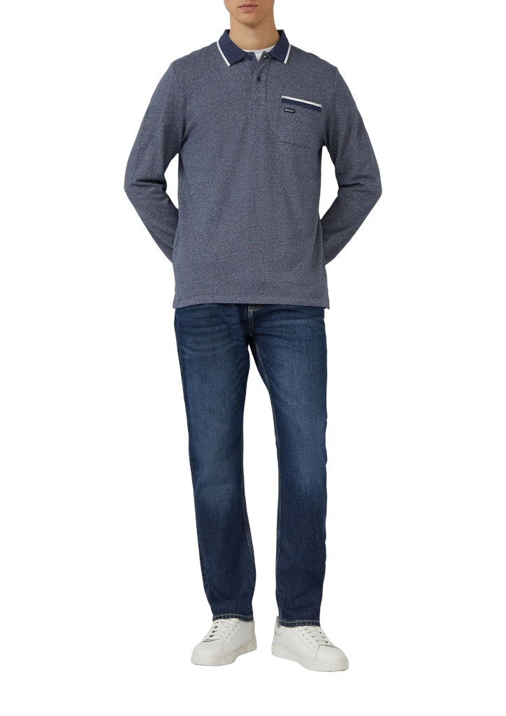 S. Oliver red Herren Polo-Shirts Blue