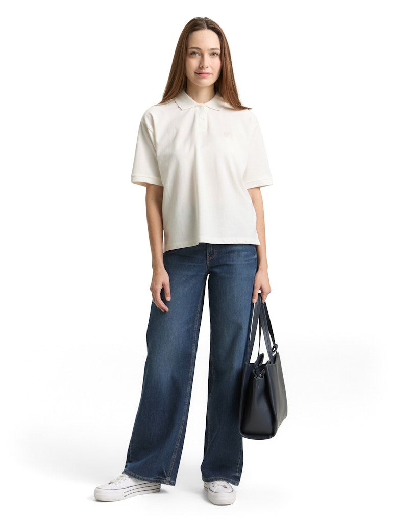 Tom Tailor Damen T-Shirts Whisper White