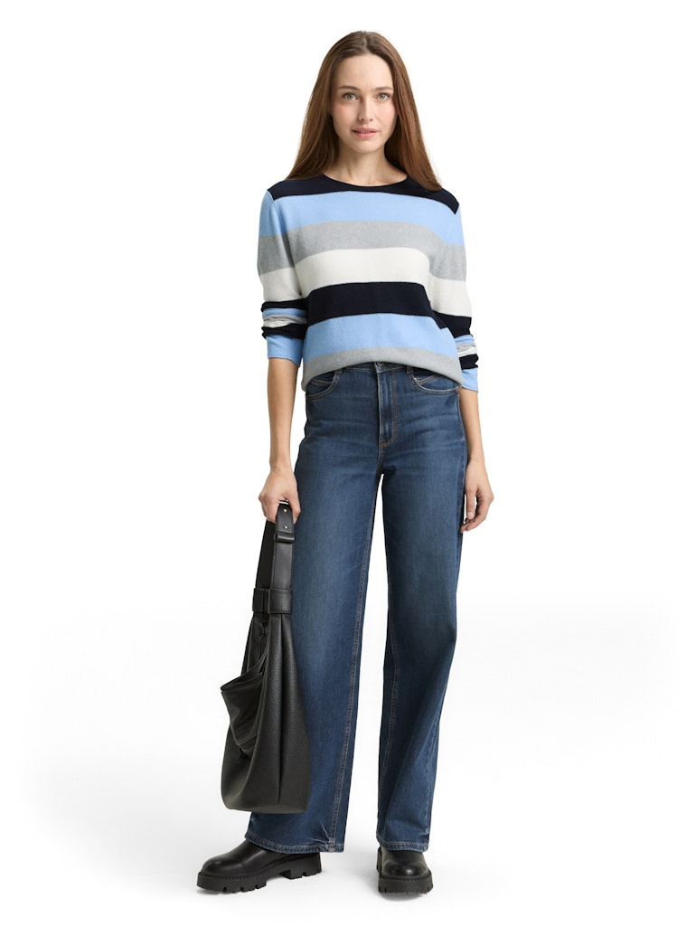 Tom Tailor Damen Sweatshirts Fjord Blue Grey