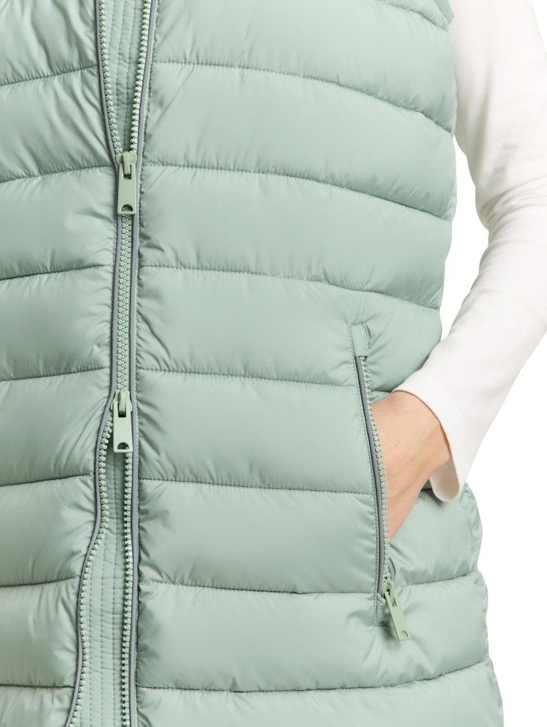 Tom Tailor Damen Outdoorwesten Gleam Jade Gree
