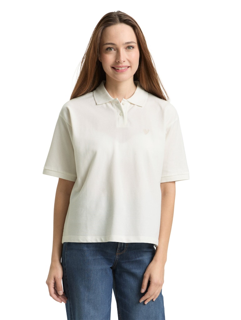 Tom Tailor Damen T-Shirts Whisper White