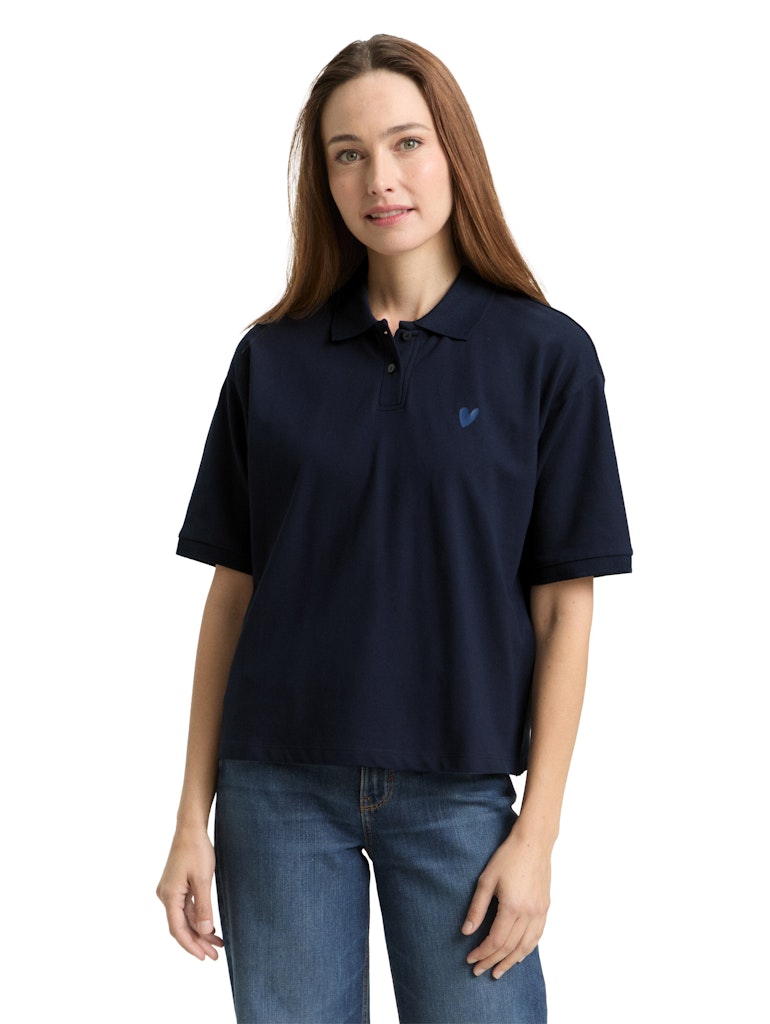Tom Tailor Damen T-Shirts Sky Captain Blu