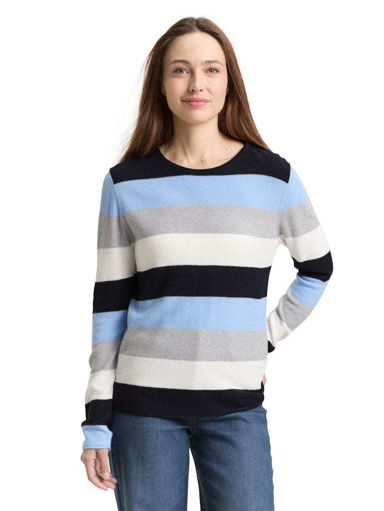 Tom Tailor Damen Sweatshirts Fjord Blue Grey