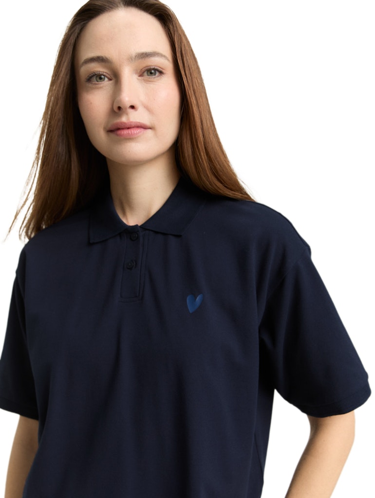 Tom Tailor Damen T-Shirts Sky Captain Blu