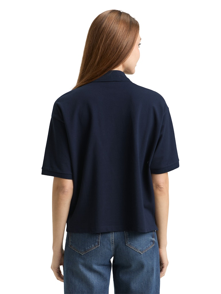 Tom Tailor Damen T-Shirts Sky Captain Blu