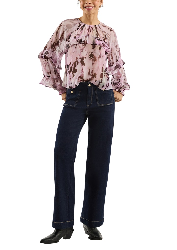 QS by S.Oliver Damen Blusen Lilac/Pink