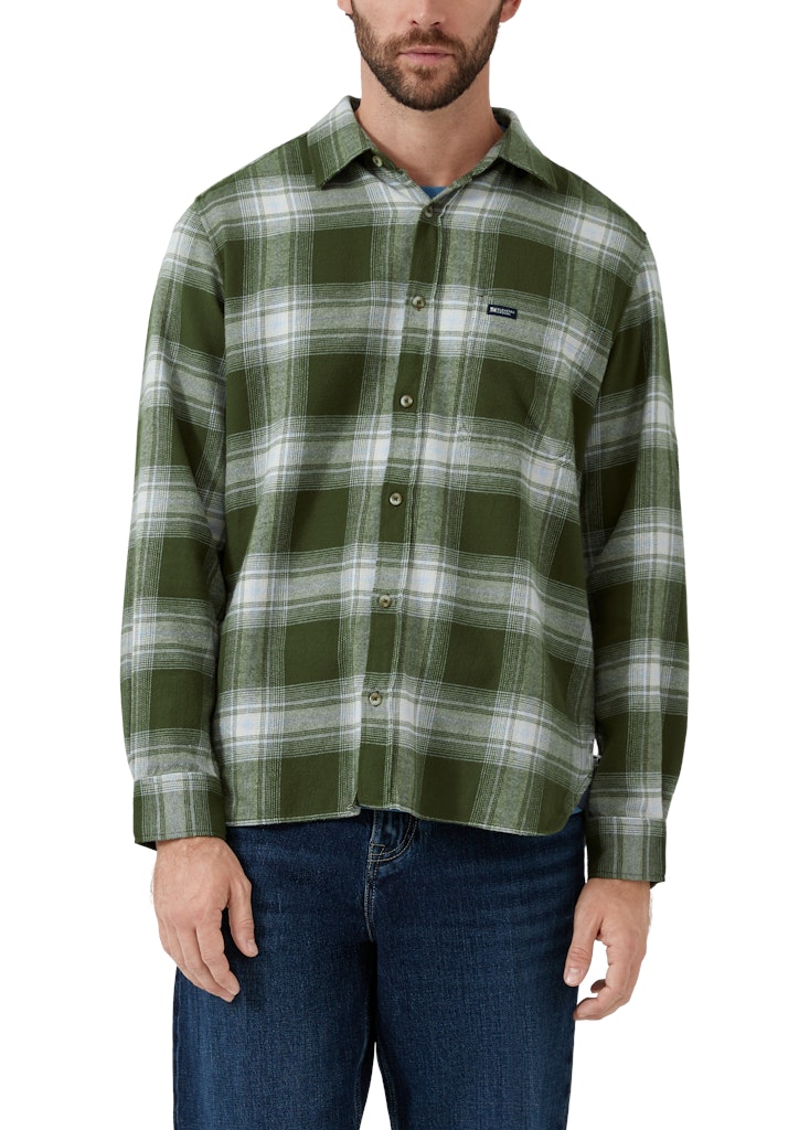 S. Oliver red Herren Hemden lang Green