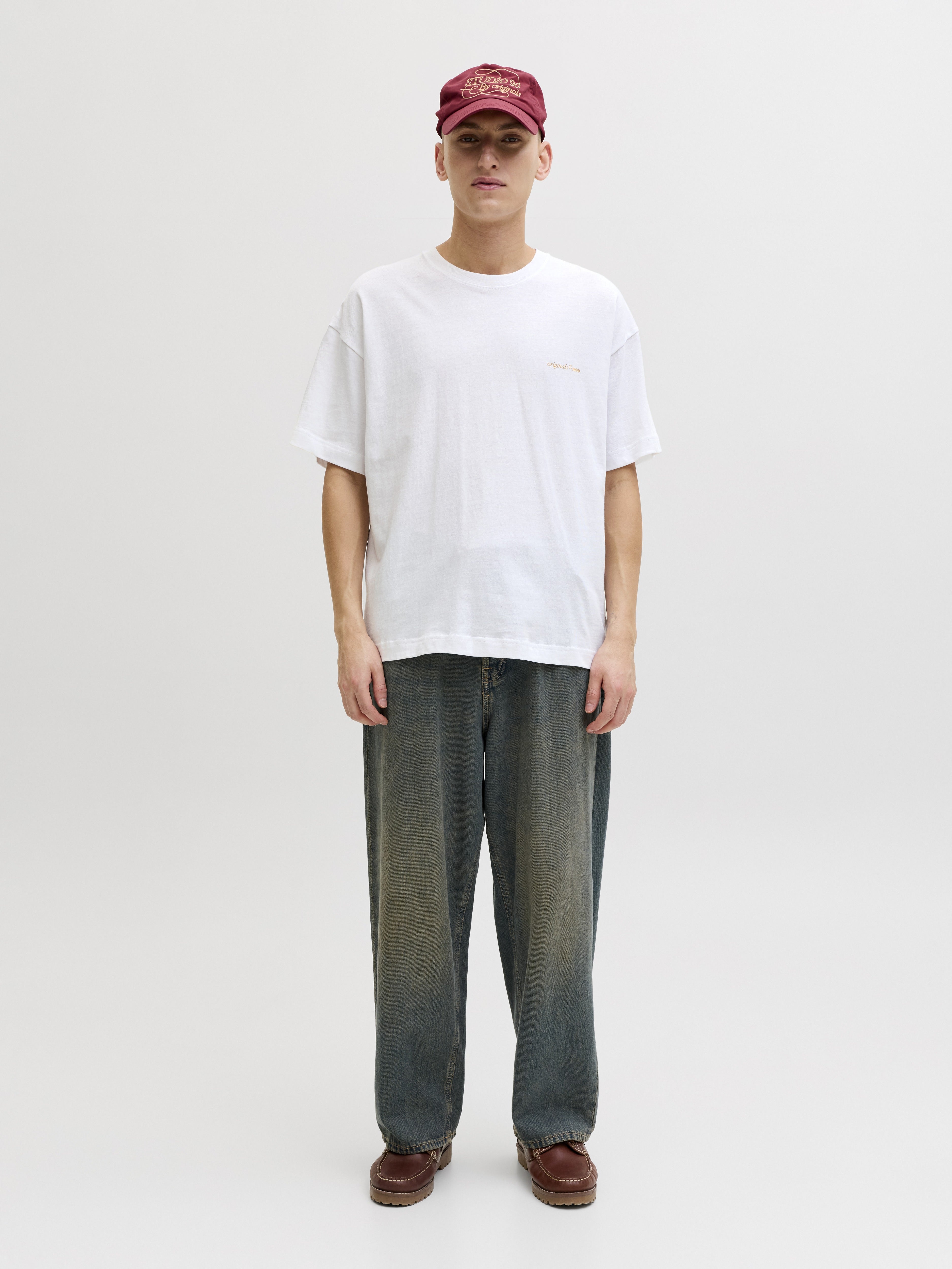 Jack & Jones Herren T-Shirts kurz Bright White/W.