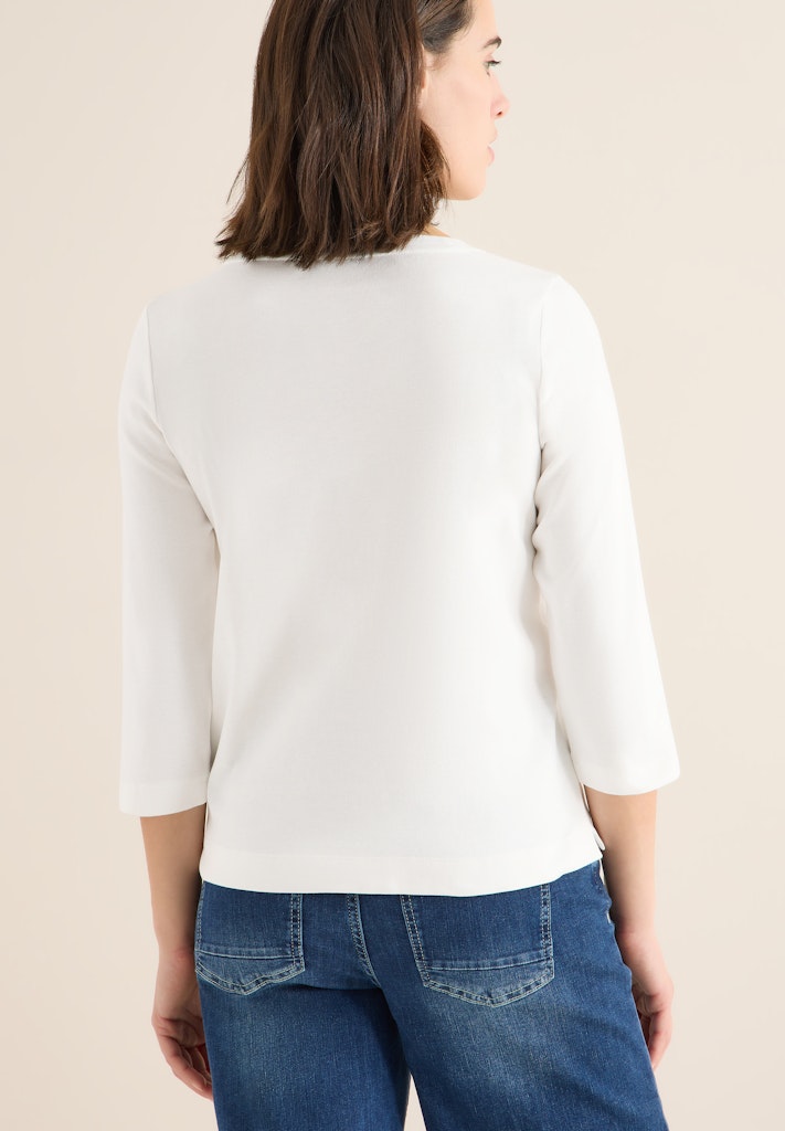 Cecil Damen T-Shirts  Vanilla W