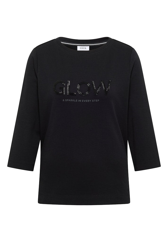 Cecil Damen T-Shirts  Black