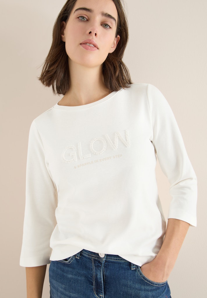 Cecil Damen T-Shirts Vanilla W