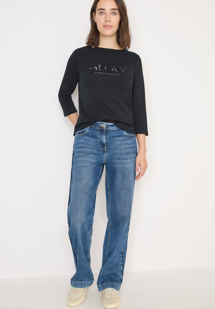 Cecil Damen T-Shirts  Black