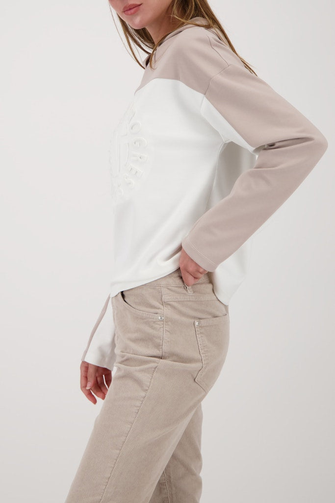 Monari Damen Sweatshirts  Off-White
