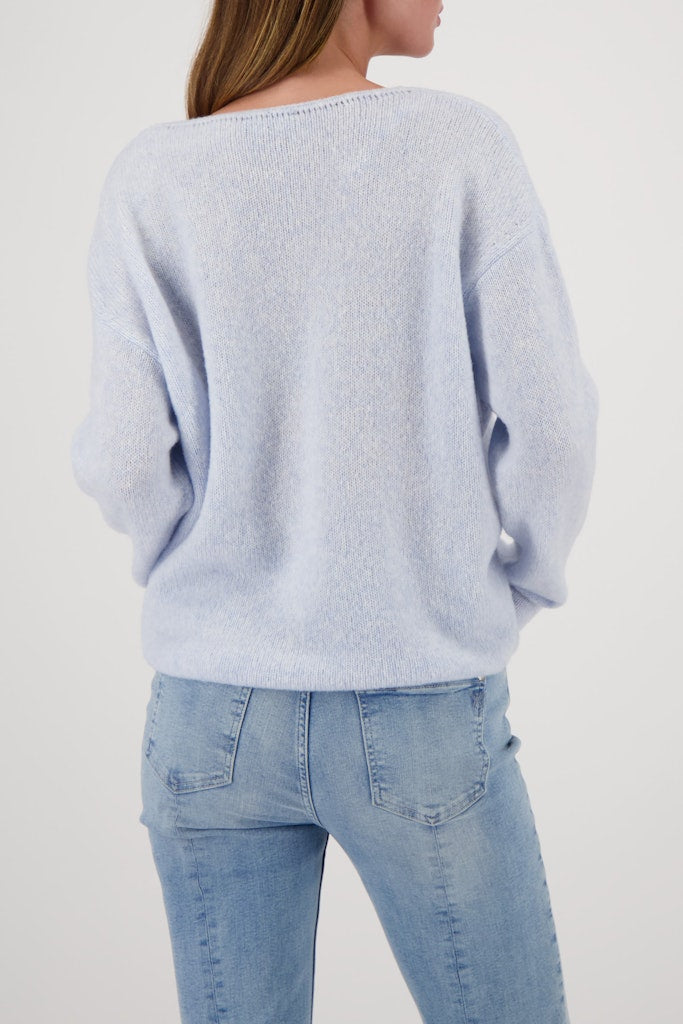 Monari Damen Pullover  Ice Blue