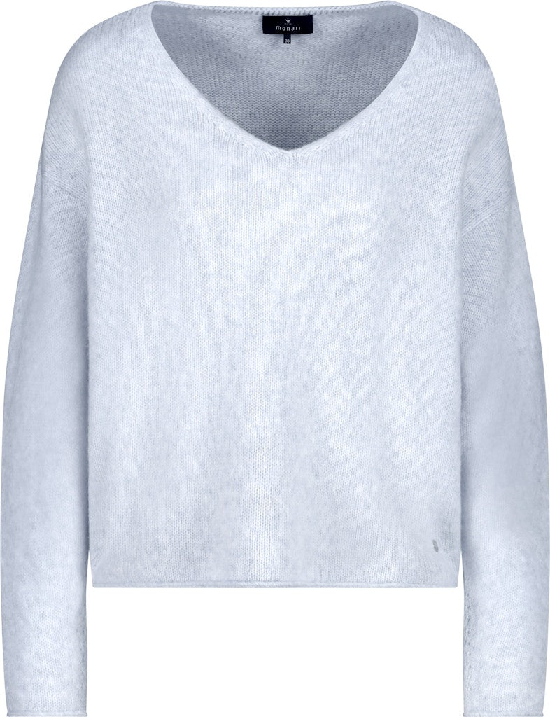 Monari Damen Pullover Ice Blue