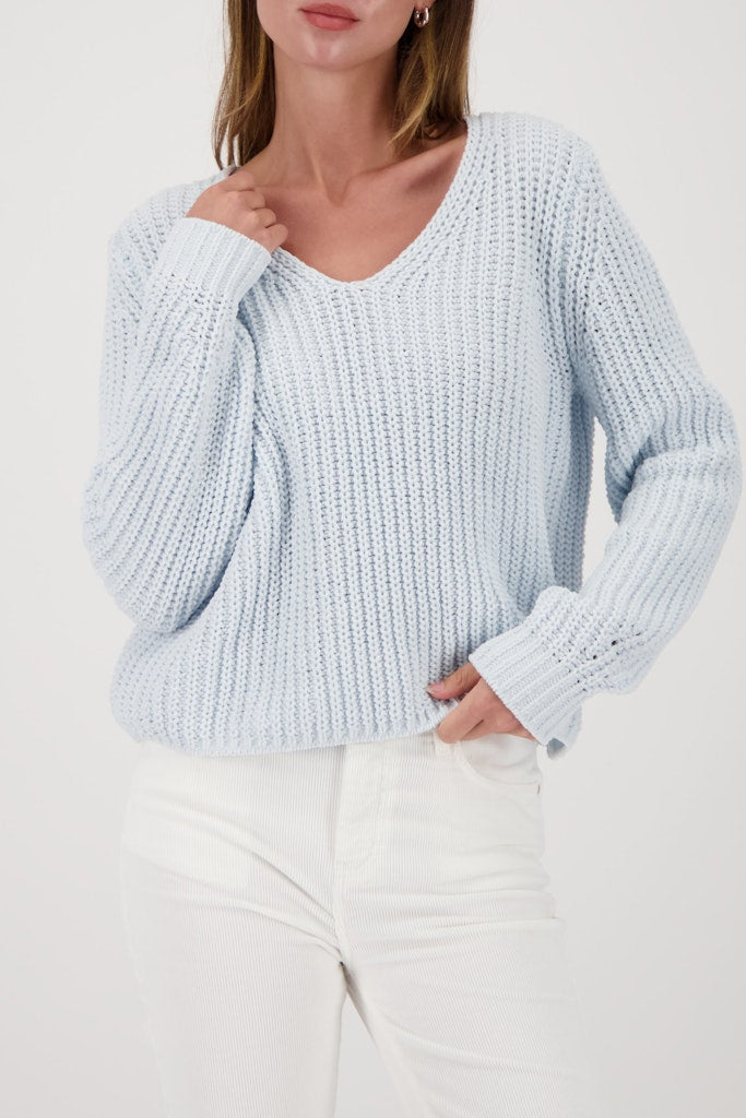 Monari Damen Pullover  Ice Blue