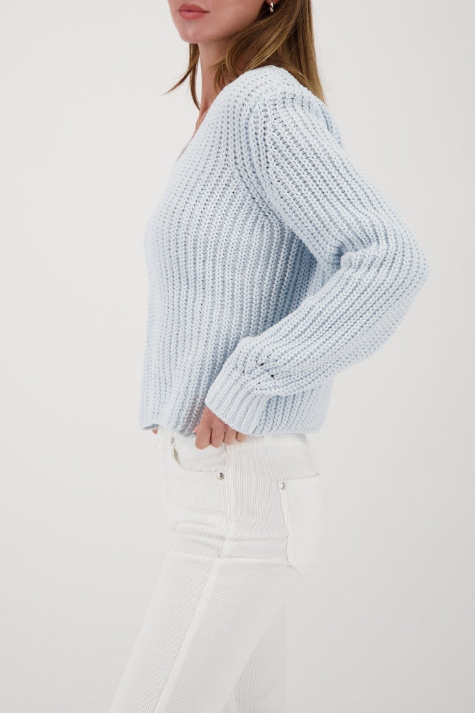 Monari Damen Pullover  Ice Blue