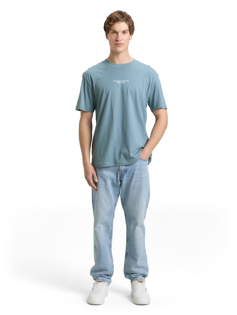 Tom Tailor denim Herren T-Shirts kurz Citadel Blue