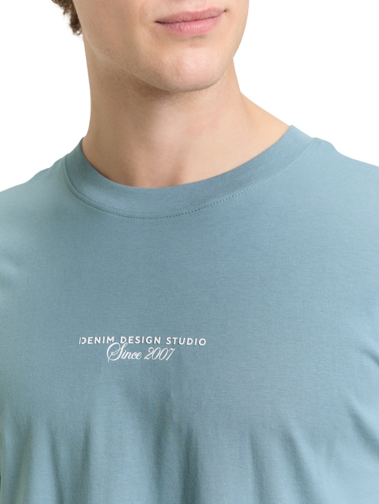 Tom Tailor denim Herren T-Shirts kurz Citadel Blue